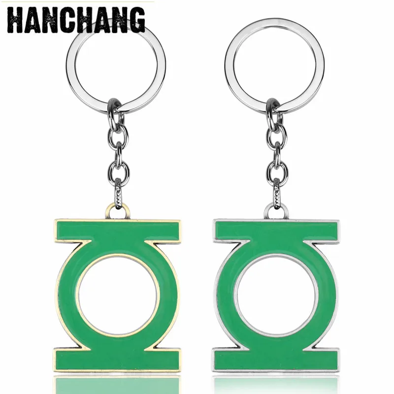 

DC Comic Series Of Green Light Doll Key Chain Super Hero Green Lantern Bag Pendant Keychain Key Rings Chaveiro Porte Clef