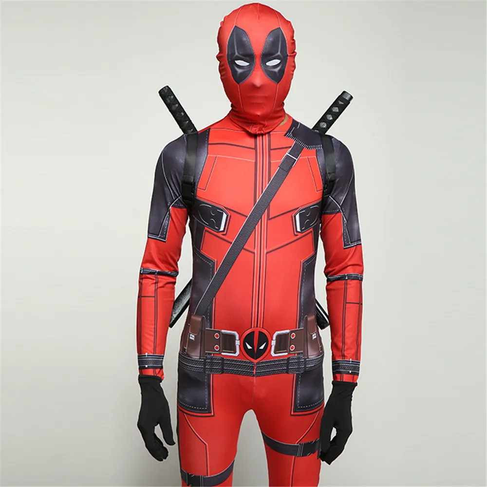 Детский костюм Deadpool 2 супергероев из спандекса для Хэллоуина|Праздничные