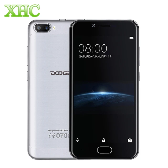 DOOGEE Shoot 2 16GB Dual Rear Cameras 5.0 inch 3360mAh Android 7.0 MTK6580A Quad Core RAM 2GB WCDMA 3G Fingerprint Cellphone