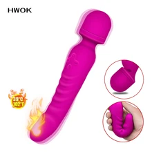 Soft Heating Dildo Vibrator toys for adults 7 mode Vibrating Vagina and anus masturbator Massager waterproof silicone erotic toy