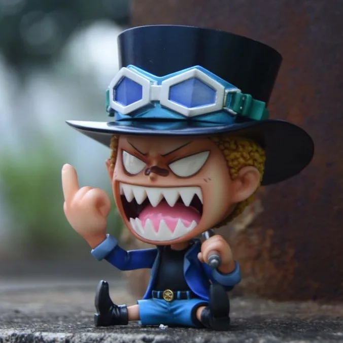 Kid Sabo Childhood Style Angry Sitting Ver Luffy Ace Pvc Action Figures Luffy Zoro Collectibles Model 8cm Action Figures Aliexpress