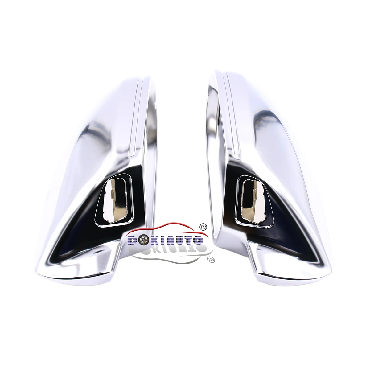 Within Side Assist Matt Silver chrome mirror case rearview cover shell For Audi A6 C7 PA | Автомобили и мотоциклы