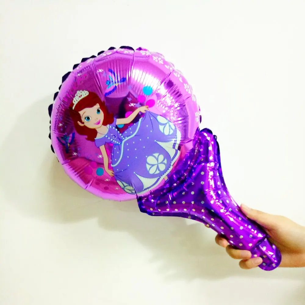 Принадлежности для дня рождения принцессы Софии, украшения для детей, одноразовая посуда для вечеринок, тарелки, чашки, скатерть, маски, набор для детского душа - Цвет: balloon 1pcs