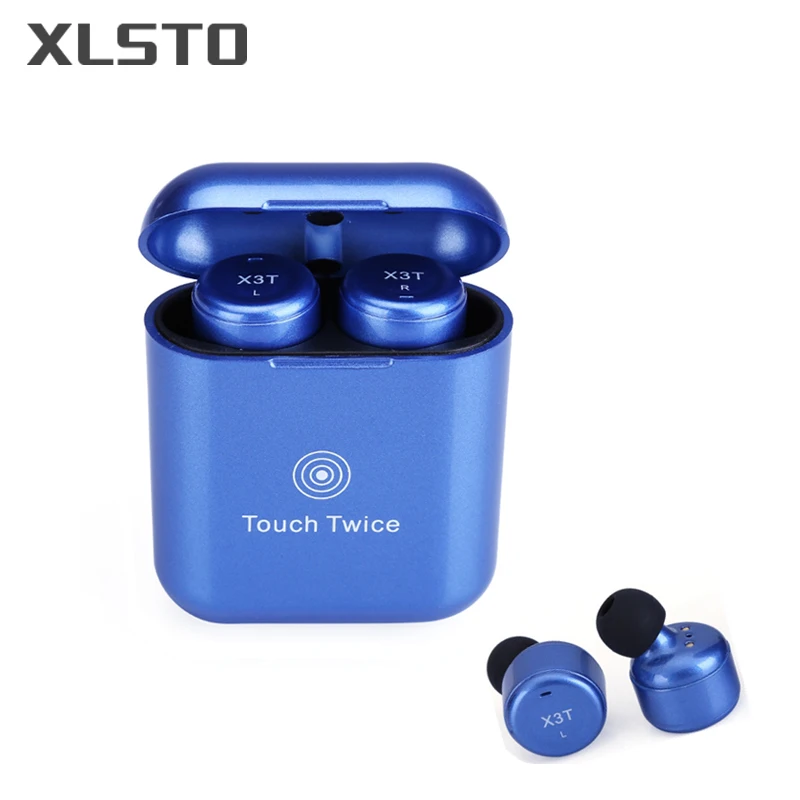 Беспроводная гарнитура XLSTO TWS X3T Bluetooth 4 2 наушники с зарядным устройством бас X1t X2T
