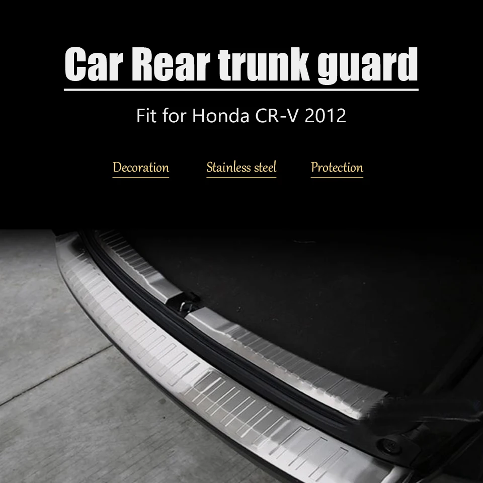 NOANS для Honda CRV CR-V 2012 2013 авто задний багажник дверь Бампер анти полоски от царапин аксессуары из нержавеющей стали