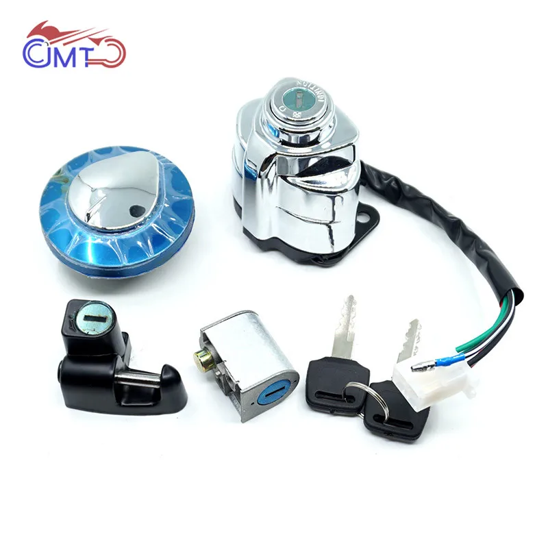 

For Honda Shadow VT600 VT400 VT750 Steed VLX 400 600 CA250 Magna 250 Ignition Switch Steering Lock Fuel Tank Gas Cap Key Kit