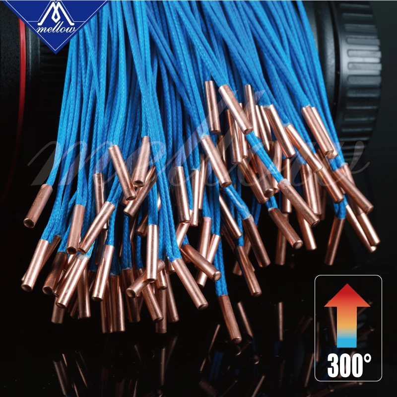 

Mellow High temperature ATC Semitec 104GT-2 104NT-4-R025H42G Thermistor Cartridge 280℃ for E3D V6 Volcano Heater Block