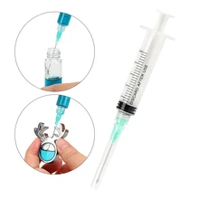 Духи шприц 5 мл эфирное масло дозирования для автомобиля духи сиденье Висячие украшения одноразовые пластиковые шприц