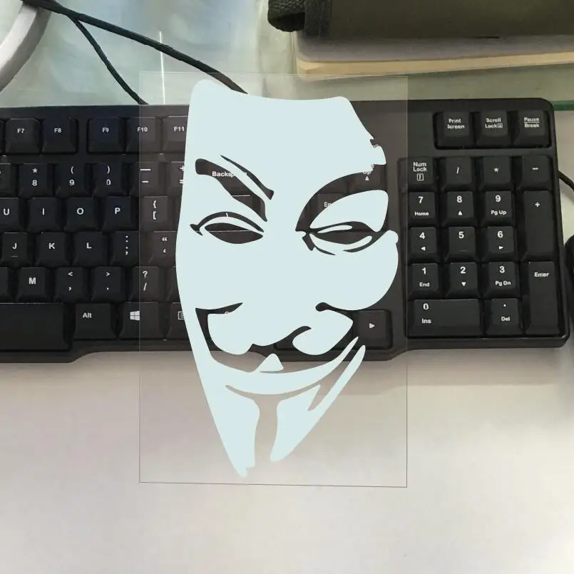 Высококачественные автомобильные наклейки V для Vendetta светоотражающая лента
