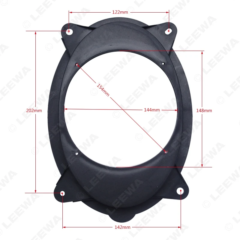 LEEWA 10 шт. 6x9 до 6," Car Динамик Spacer твердые для Subaru Forester Audio Front Door Pad коврик адаптер Модифицированная кольца комплект# CA5523