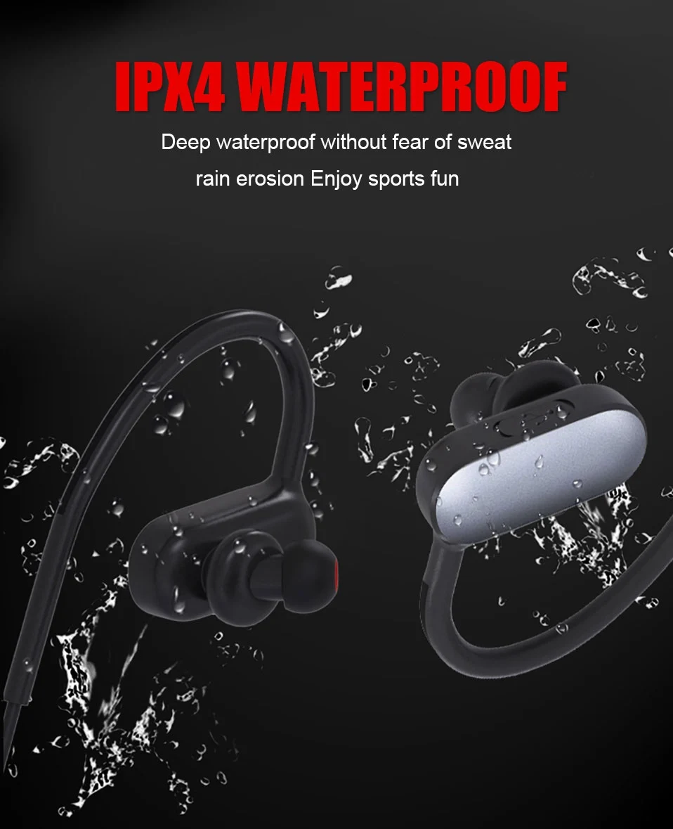 WhaY Wireless Stereo Headphones Bluetooth Stereo Bass In-ear Headset for iPhone X Samsung S6 Xiaomi Bluetooth Headphone with Mic (9)