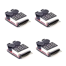 LIXF Горячая 4x1-8 S тестер литиевой батареи низкого напряжения зуммер модуль