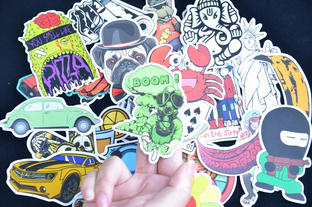 Разнообразные наклейки в стиле граффити 100шт/лот|decal sticker|sticker bombcar styling |