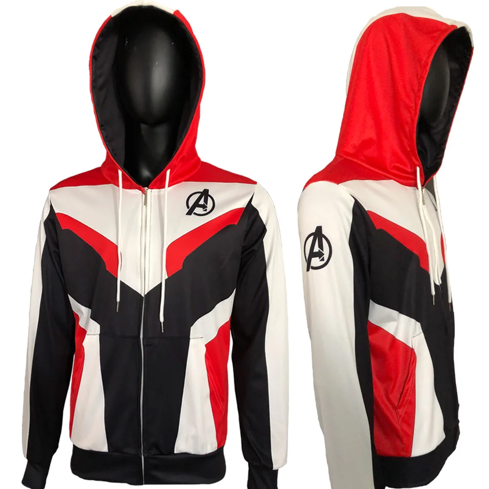 Avengers Endgame Hoodie Cosplay Jacket Costume Marvel Superhero quantum realm Sweathirt Hoodies Coat Costumes