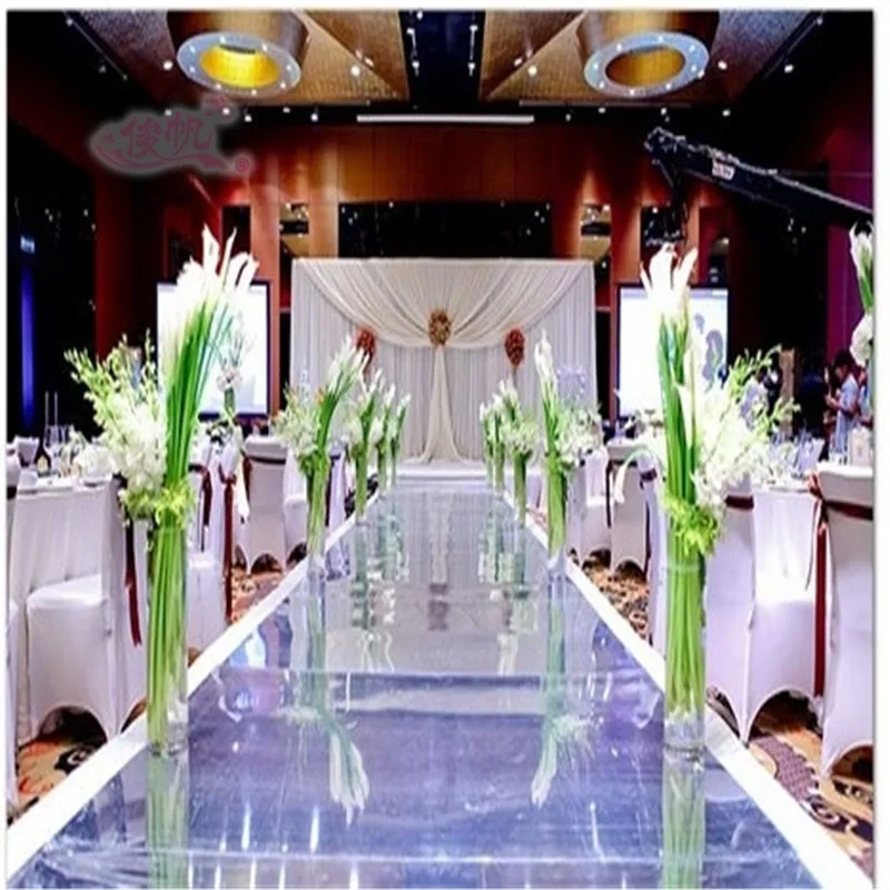 10m/lot super shiny silver 1meter wide wedding mirror ...
