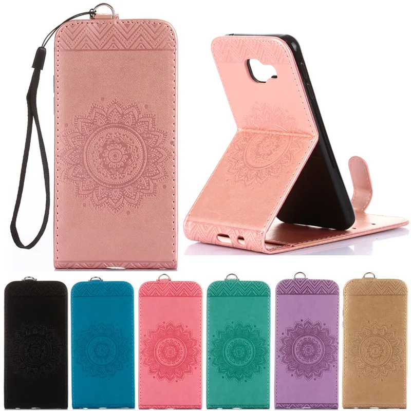 

Luxury Printing Flower Leather Vertical Flip Fundas Coque Case For Samsung Galaxy A3 A5 2016 A310 A510 A310F A510F Back Cover