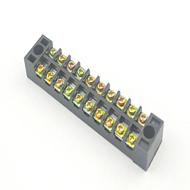 Terminal block 600V 15A 10 Pin Combined terminal blocks Barrier Screw fixed wiring board Wire