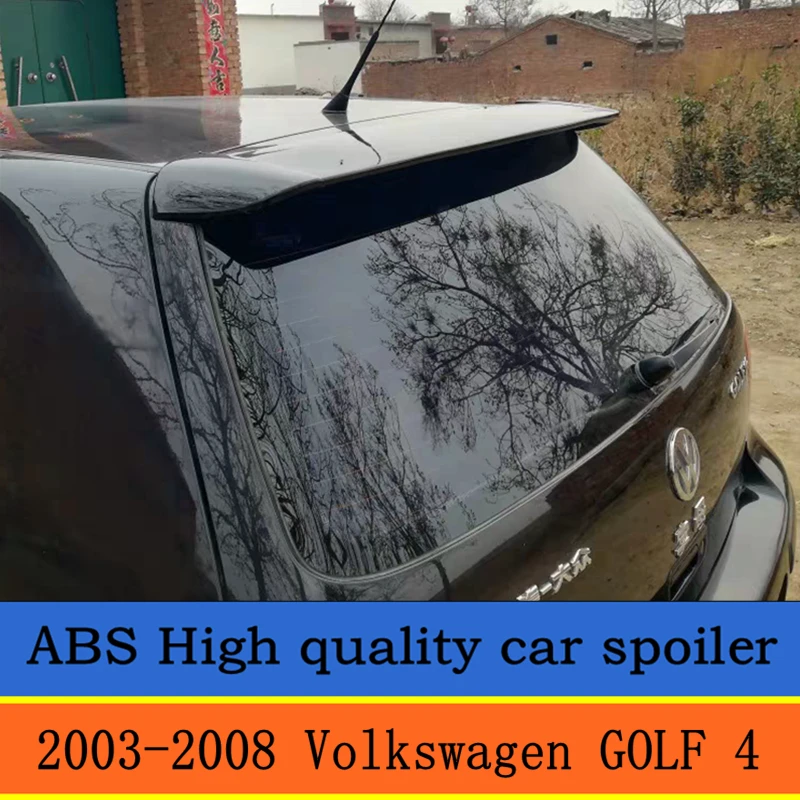 

For Volkswagen GOLF 4 Spoiler 1998-2004 High Quality ABS Material Car Rear Wing Primer Color Rear Spoiler modified spoiler
