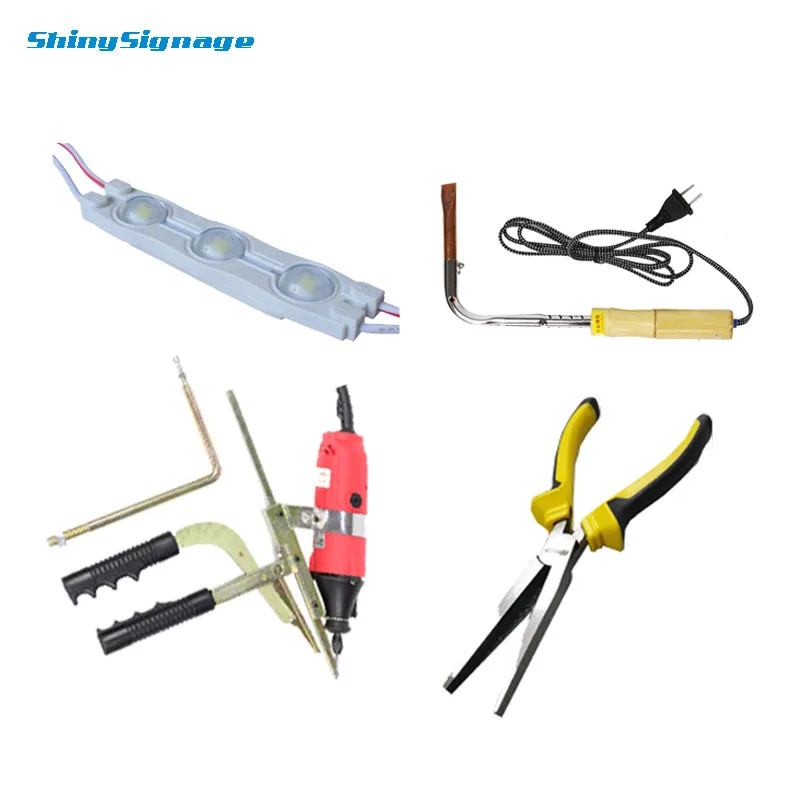 

Stainless Channel Letter Metal Sign Making Tool Set Slotting Machine Soldering Iron