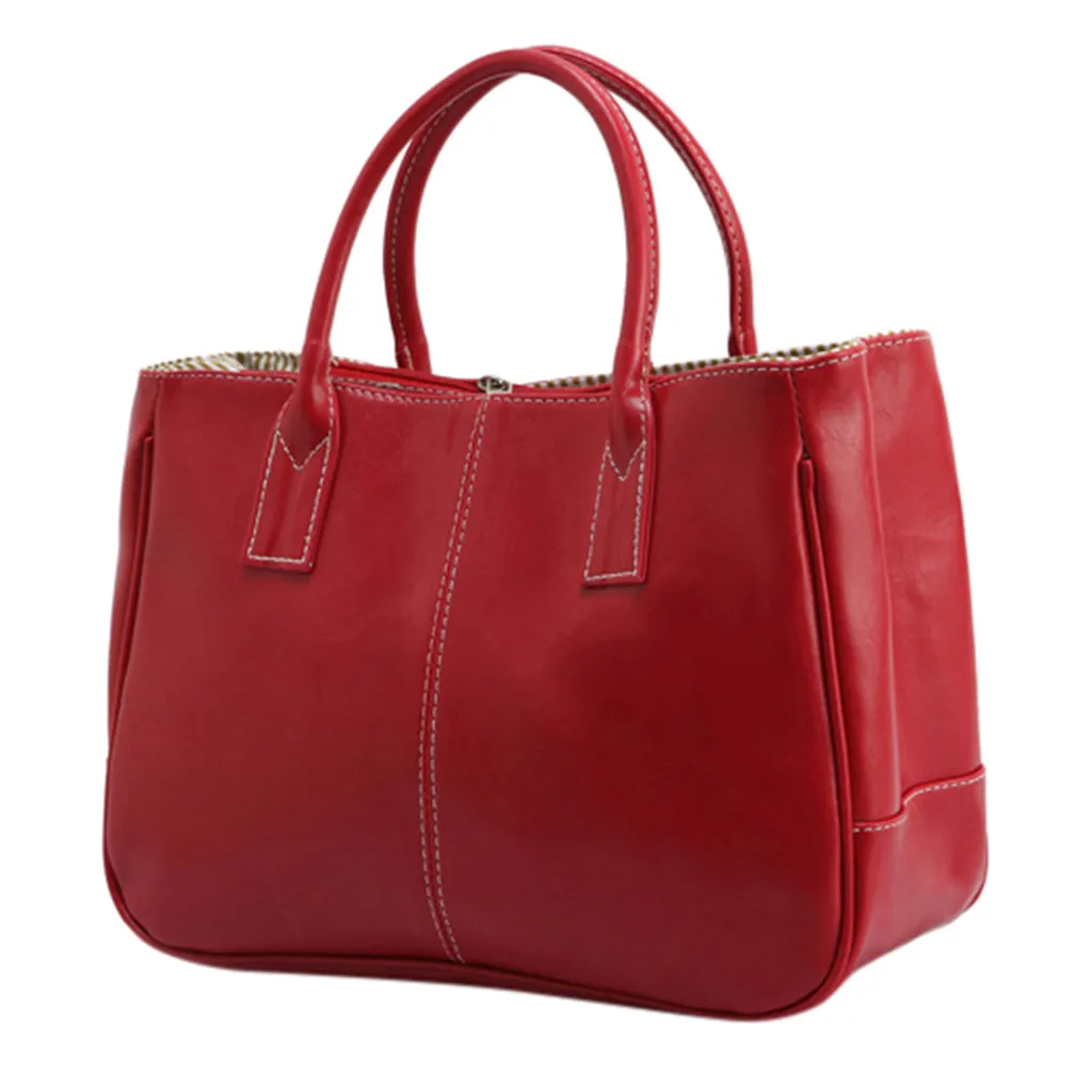 Сумка 2019 Женская Большая вместительная простая универсальная модная мягкая кожаная сумка через плечо сумки
