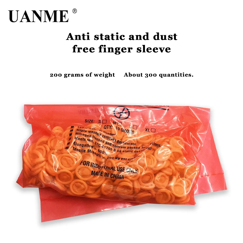 

UANME Disposable Anti Static Rubber Latex Finger Cots Eyebrow Extension Gloves Practical Off Eyelash Extension Tool Accessories