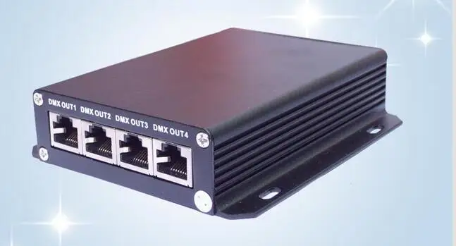 ArtNet to DMX Converter;1 x Ethernet input 4 x DMX output;2048DMX channelscompatible with Madrix AND Arkros software ArtNet to DMX Converter;1 x Ethernet input 4 x DMX output;2048DMX channelscompatible with Madrix AND Arkros software