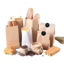 12 шт. крафт-бумага сумки ручной работы хлеб печенье подарочные сумки Конфета Попкорн сумка Свадебные сувениры печенье упаковка поставки