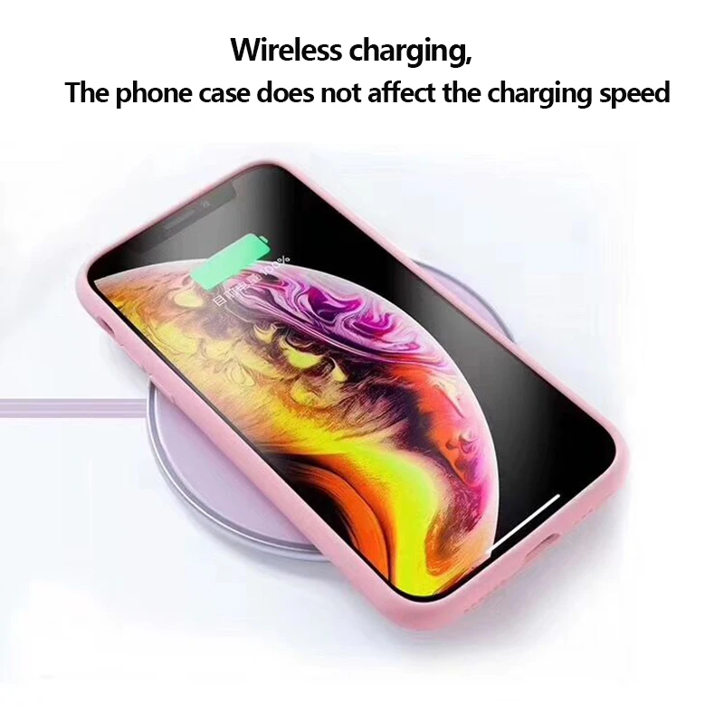 Оригинальный официальный силиконовый чехол для Apple iPhone 7 8 Plus 5 5E 6 6s apple X Xs MAX XR