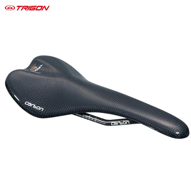 Best price at $142 Cheap Trigon VCS03 ultra light full carbon fiber racing road bike bicycle saddle carbon saddle trigon saddle black only 95g