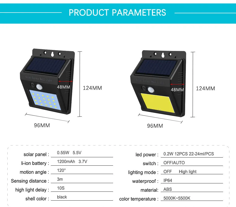 EeeToo PIR Motion Sensor Outdoor Solar Lights Waterproof 40 LEDs Energy Saving LED Garden Solar Light Panel Modern Outdoor Lamp (2)