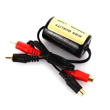 

RCA To RCA AD-104 Noise Suppressor Killer Noise Suppressor Filter Suppressor Cable Ground Loop Isolator Home Stereo Durable