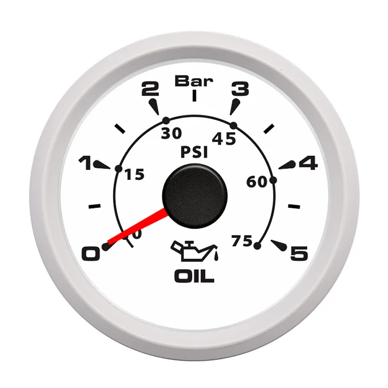 8-Цвет Подсветка масло Давление измерительный датчик для снятия показаний давления автомобиля Мотор Авто 0-5bar/0-75 фунтов/кв. дюйм нефть Давление метр 9-32 в пост - Цвет: WW 5Bar