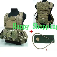 3 литра воды сумка Военная USMC Тактический боевой Molle RRV нагрудная установка Пейнтбол жгут страйкбол жилет Мультикам