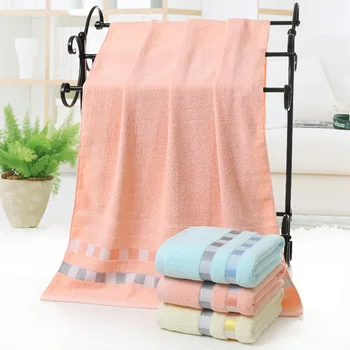 

Drop Shipping Plaid Squares 3PCS/Set 100% Cotton Towel Set 1pc 70*140cm Bath Towel 2pc 33*74cm Hand Face Towels Gift Towel Set