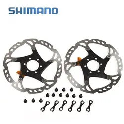 SHIMANO Deore XT SM-RT76-S Тормозные роторы велосипедые Сталь и алюминиевый диск тормозной 6 болтов 160 мм 2 шт