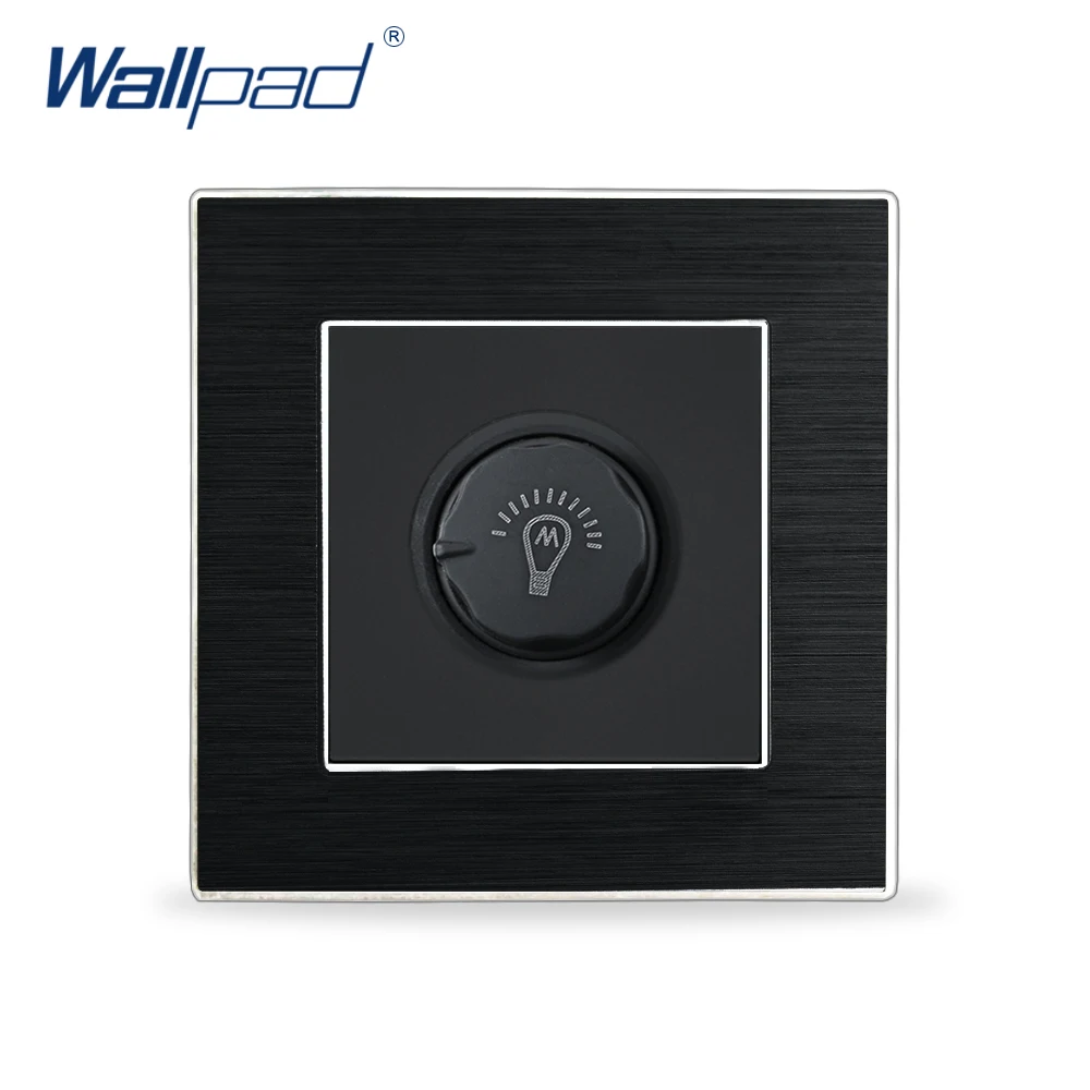 Dimmer Switches Wallpad Luxury Wall Light Switch Aluminium Satin Metal