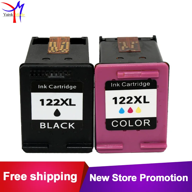 BK&TRI COLORS for hp 122 Ink Cartridge Compatible for HP 122XL Deskjet