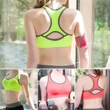Free shipping!High Quality 2016 new arrival Women Seamless Sports Bra Push Up Padded Running Bra Top Bra Gym Padded top