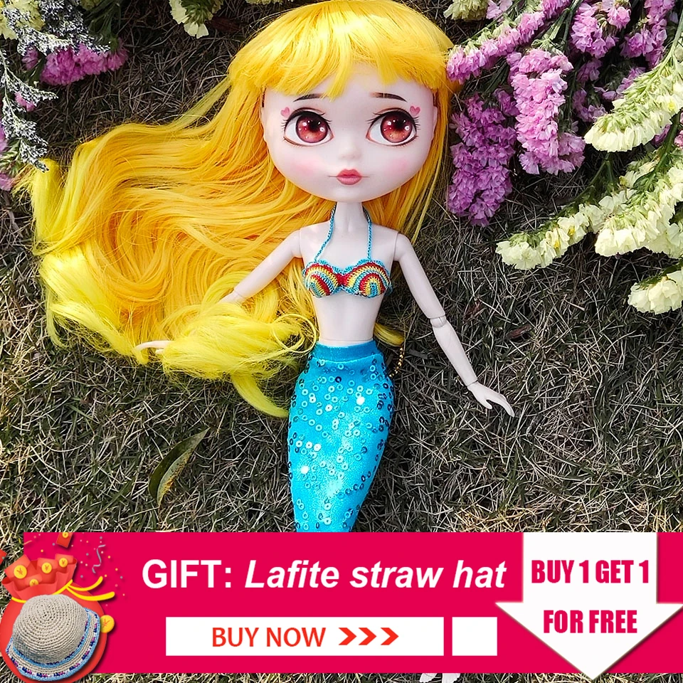 Фэнтези свитпеа 1/6 шарнирная кукла Мультфильм Русалка 26 27 см Bjd куклы девушка