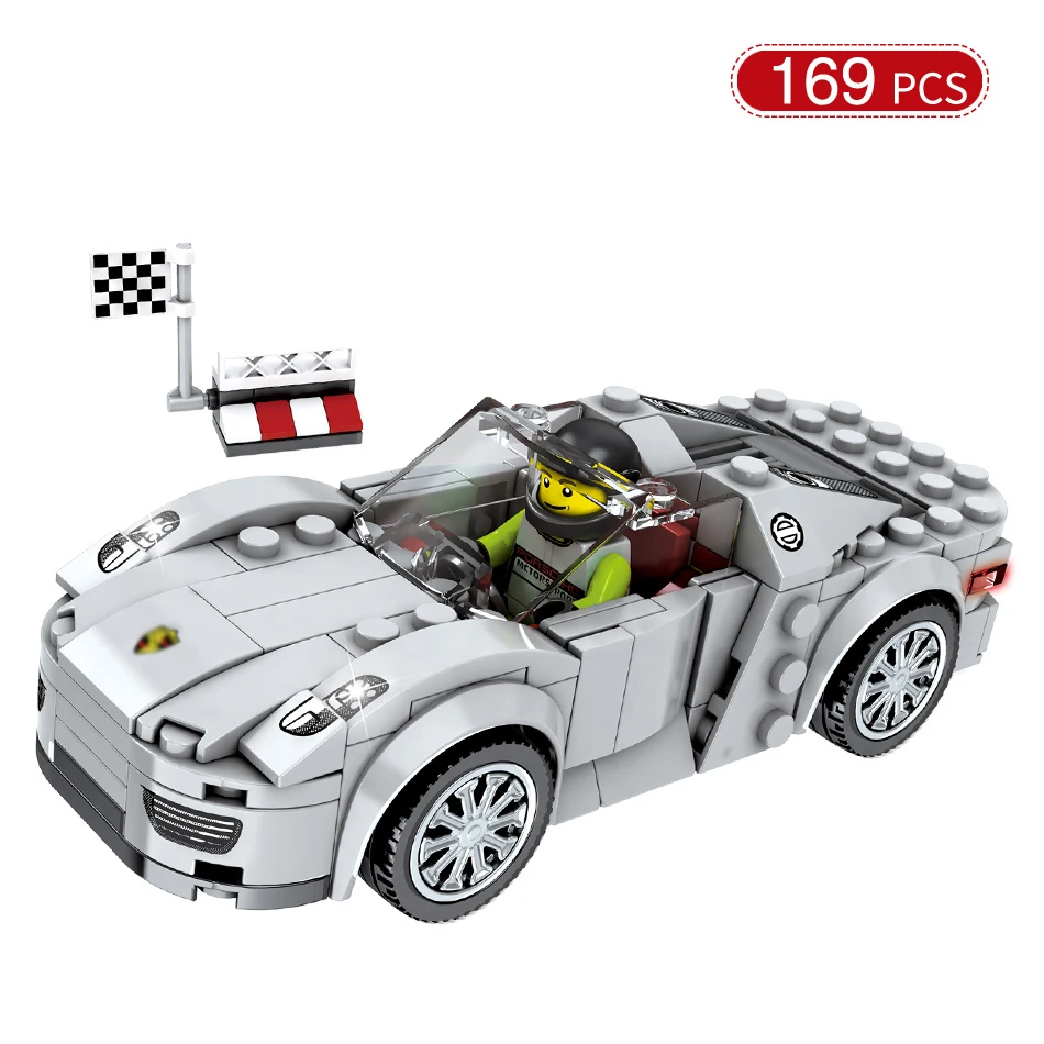 707PCS Racing Car Speed Champions DIY Building Blocks Compatible Legoed Technic City Racer Figures Sport Cars Brick Toys For Kid