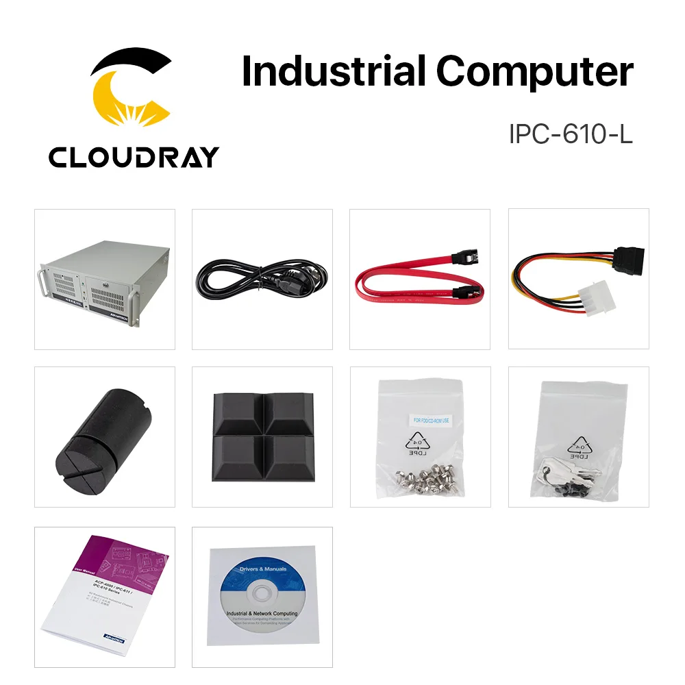 Cloudray промышленный компьютер IPC-160-L с процессором Intel E7400 Super E5400 без дисплея для машина для резки волокон