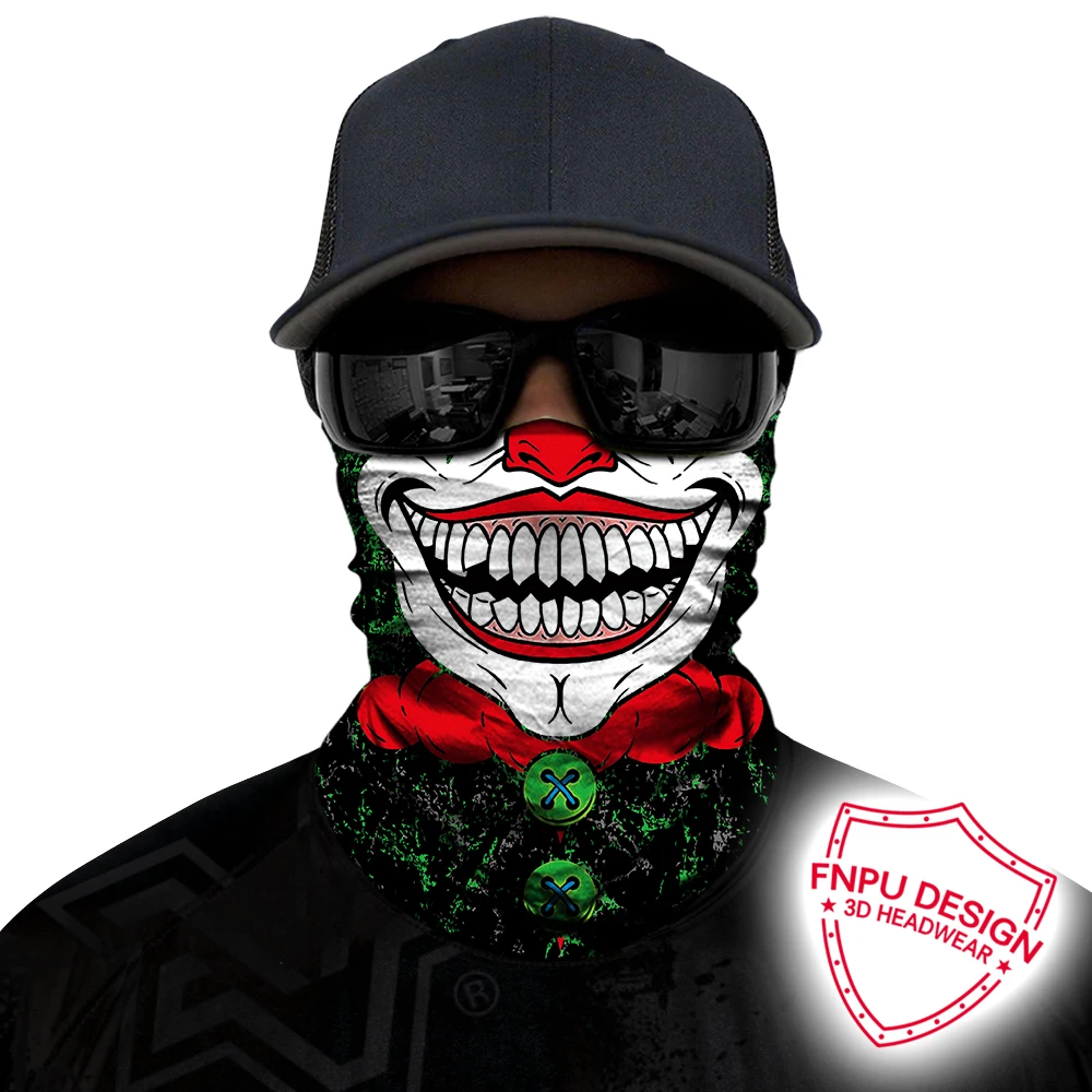 HR040244 Bandana BJMOTO хэллоуин головы Уход за кожей лица щит, реквизит Праздничный макияж маска милые Косплэй бандана для взрослых ездить теплый шарф ветронепроницаемый подшлемник - Цвет: HR040244 Bandana