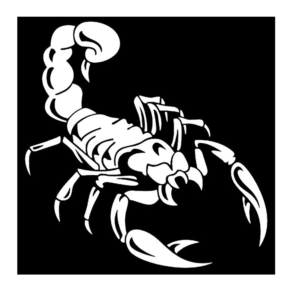 Dekorasi Mobil 3D Scorpion Decal Sticker Keren Vinyl Sticker Putih Dekorasi Mobil 3D Scorpion Decal Sticker Keren Vinyl Sticker Putih