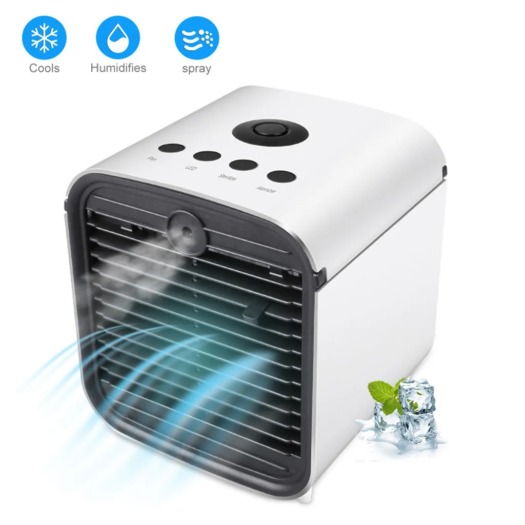 

Refrigerator Portable Small Air-conditioning Fan Air Cooling System Household Office Blue Light with Filter Air Cooler 19Jun28