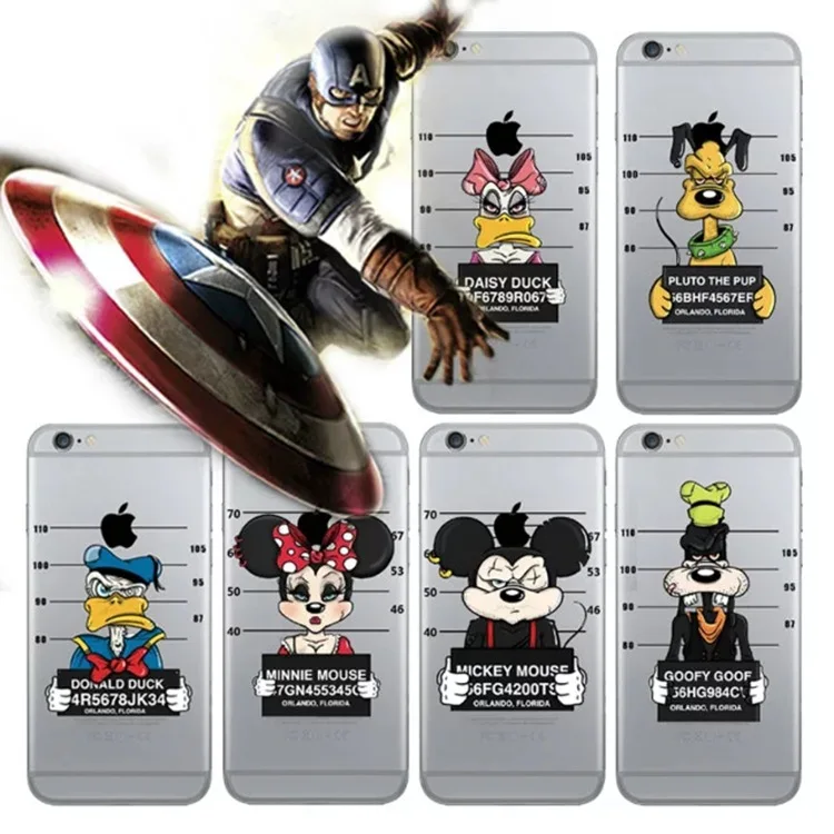 Funny Duck Mouse dogs Jailed animals case for fundas iphone 7 coque 8 plus luxury se 5s 5 6 6s X SZ086 |
