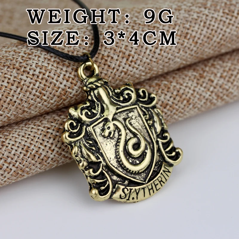 Бесплатная доставка школьный значок Slytherin House Crest булавка кулон ожерелья в форме