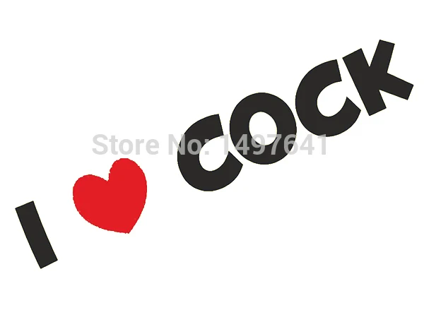 20 см x 4 I Love Cock Car Window Truck SUV Bumper Door Kayak художественная виниловая наклейка шутки