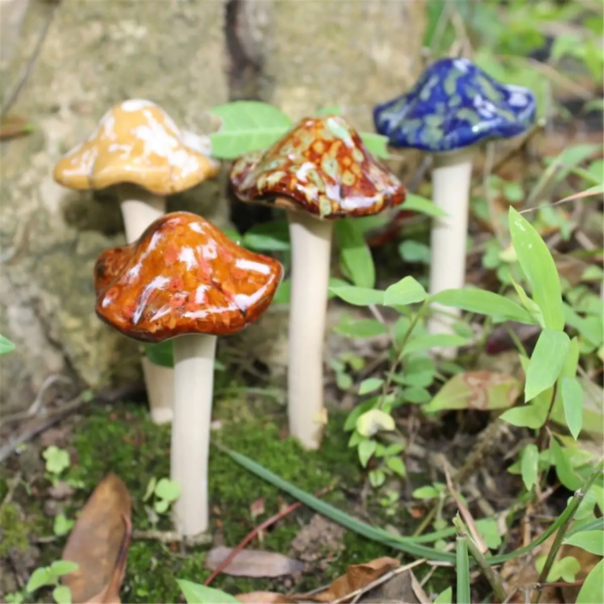 Your Own Garden Mushroom Unpainted Ceramic Bisque Statues Promotion Whole Gardening Decoration Garden Ornaments Ceramic Mushroom Free Shipping China