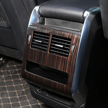 

Red Ash Wood Style For Land rover Range Rover Sport RR Sport 2014-2018 ABS Plastic Rear AC Vent Cover Frame Trim Car Accessory