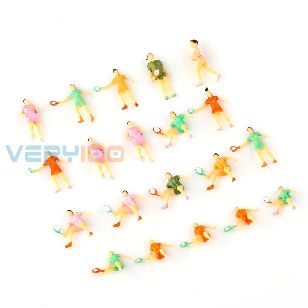 

New 20 pcs 1:75 O Scale ALL Sport Exercis People Figures Painted Multiple Poses